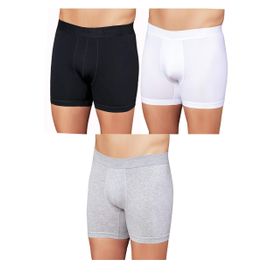 Şahinler E031 2 Siyah 2 Beyaz 2 Gri Likralı Erkek Boxer