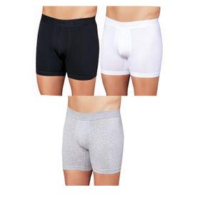 Şahinler E031 2 Siyah 2 Beyaz 2 Gri Likralı Erkek Boxer