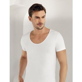 Şahinler E084 Erkek Likralı Bisiklet Yaka Kısa Kollu Fanila Atlet