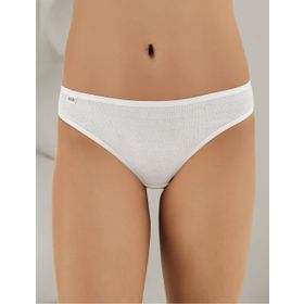 Şahinler MB023 Beyaz Lastik Biyeli Pantolon Ribana Kadın Külot