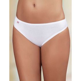 Şahinler MB023 Beyaz Lastik Biyeli Pantolon Ribana Kadın Külot