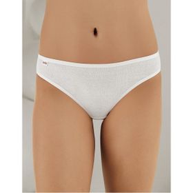 Şahinler MB023 Beyaz Lastik Biyeli Pantolon Ribana Kadın Külot