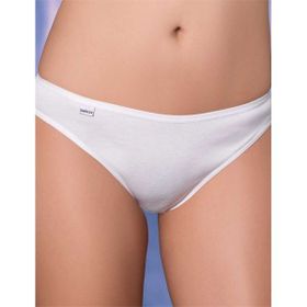 Şahinler MB023 Beyaz Lastik Biyeli Pantolon Ribana Kadın Külot