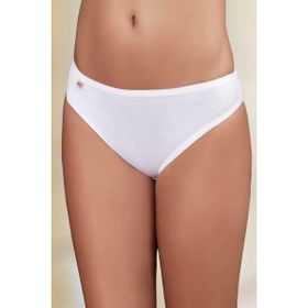 Şahinler MB023 Beyaz Lastik Biyeli Pantolon Ribana Kadın Külot