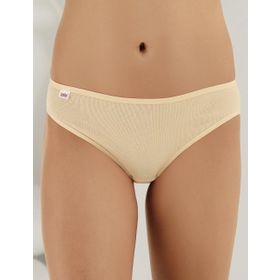 Şahinler MB023-KR48 Lastik Biyeli Ribana Krem Kadın Külot