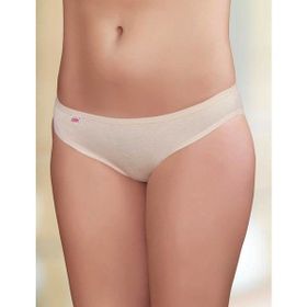 Şahinler MB023-KR48 Lastik Biyeli Ribana Krem Kadın Külot