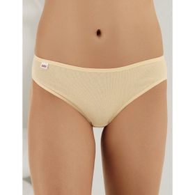 Şahinler MB023-KR48 Lastik Biyeli Ribana Krem Kadın Külot