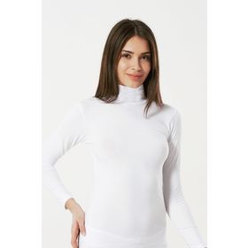 Şahinler MB1036-BY Beyaz Uzun Kollu Balıkçı Yaka Body