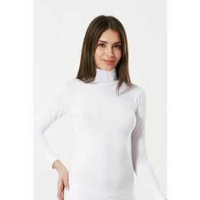 Şahinler MB1036-BY Beyaz Uzun Kollu Balıkçı Yaka Body