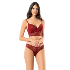 Şahinler MB12100-D Bordo Destekli Balenli Büstiyer Takım