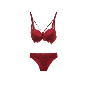 Şahinler MB12600-D Bordo Dantelli Destekli Balenli Kadın Sütyen