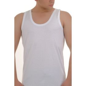Şahinler ME002 3 Adet Beyaz Penye Erkek Atlet