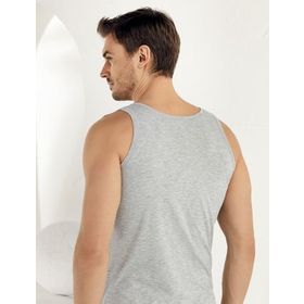 Şahinler ME005 Gri Geniş Askılı Penye Erkek Atlet
