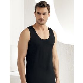 Şahinler ME005 Siyah 6'lı Paket %100 Pamuk Erkek Atlet
