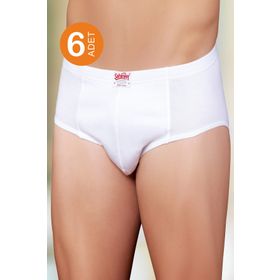 Şahinler ME009 Beyaz Penye Erkek Külot Slip