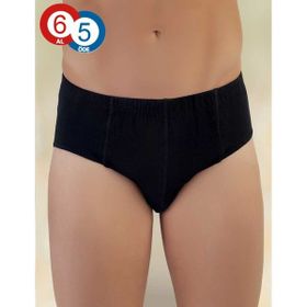 Şahinler ME009-SH-SET Siyah 6 lı Paket Pamuk Erkek Külot