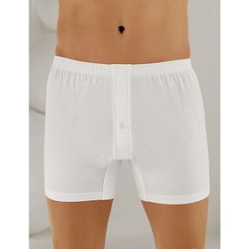 Şahinler ME010 Penye Beyaz Düğmeli Erkek Boxer
