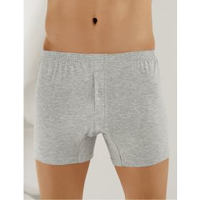 Şahinler ME010 Penye Düğmeli Gri Erkek Boxer