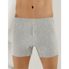 Şahinler ME010 Penye Düğmeli Gri Erkek Boxer