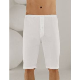Şahinler ME018 Penye Süprem Paçalı Beyaz Erkek Boxer