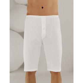 Şahinler ME018 Penye Süprem Paçalı Beyaz Erkek Boxer