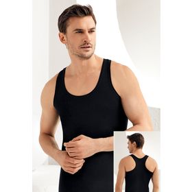 Şahinler ME029 Siyah Geniş Askılı Sporcu Atlet