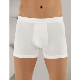 Şahinler ME031 6'lı Likralı Beyaz Erkek Boxer