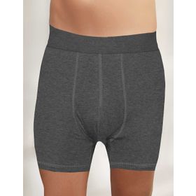 Şahinler ME031 6'lı Likralı Koyu Gri Erkek Boxer