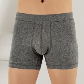 Şahinler ME031 6'lı Likralı Koyu Gri Erkek Boxer
