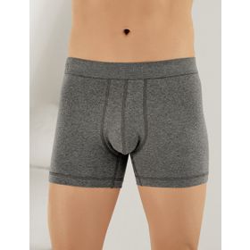 Şahinler ME031 Gri Likralı Şahinler Yazılı Torbalı Erkek Boxer