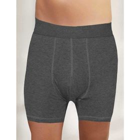 Şahinler ME031 Koyu Gri Likralı Şahinler Yazılı Torbalı Erkek Boxer