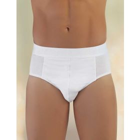 Şahinler ME063 Beyaz Erkek Likralı Süprem Slip Külot