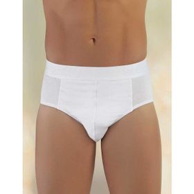 Şahinler ME063 Beyaz Erkek Likralı Süprem Slip Külot