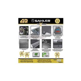 Sahler Audi A4 B8 Kauçuk 2008-2015 4.5D Paspas