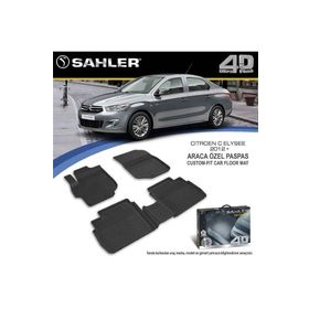 Sahler Citroen C-Elysee Kauçuk 2012 Sonrası 4.5D Paspas