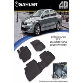 Sahler Citroen C-Elysee Kauçuk 2012 Sonrası 4.5D Paspas