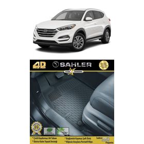 Sahler Hyundai Tucson 2015 Siyah 4.5D Havuzlu Paspas
