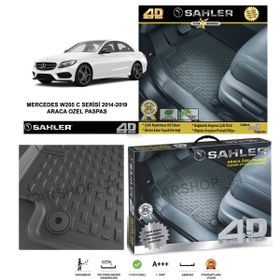 Sahler Mercedes W205 C Serisi 2014-2019 4.5D Havuzlu Paspas