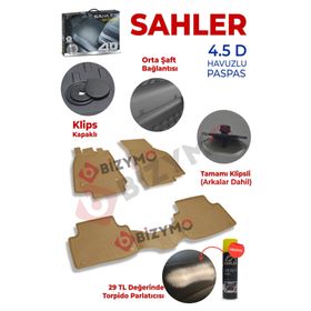 Sahler Mercedes W205 C Serisi 2014-2019 4.5D Havuzlu Paspas