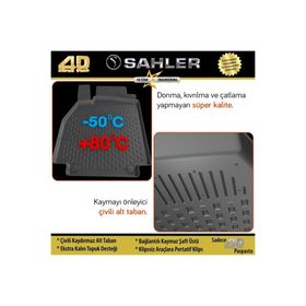 Sahler Renault Fluence 2009-2016 4.5D Havuzlu Paspas