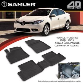 Sahler Renault Fluence 2009 Sonrası 4D Havuzlu Paspas