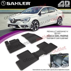 Sahler Renault Megane 4 2016 4.5D Havuzlu Paspas