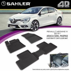 Sahler Renault Megane 4 Sedan 2016 Sonrası 4D Havuzlu Paspas