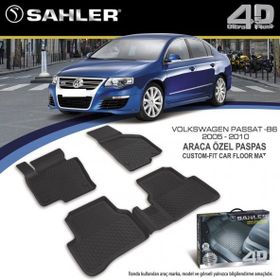 Sahler SAH152 Hk 4D Paspas Havuzlu Vw Passat Cc (2008-2015) 5 Parça Siyah Kutu Orijinal Paspas