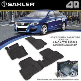 Sahler SAH152 Hk 4D Paspas Havuzlu Vw Passat Cc (2008-2015) 5 Parça Siyah Kutu Orijinal Paspas
