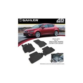 Sahler Seat Leon 2013-2018 Siyah 4.5D Paspas