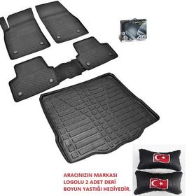 Sahler Siyah Audi A3 2013-2019 4.5D Havuzlu Paspas