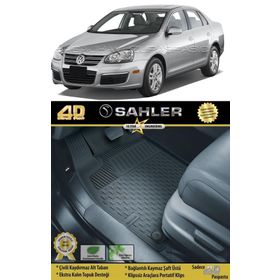 Sahler Siyah Volkswagen Jetta 2005-2010 4.5D Havuzlu Paspas
