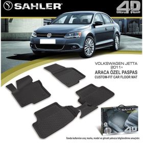 Sahler Siyah Volkswagen Jetta 2005-2010 4.5D Havuzlu Paspas