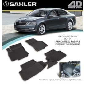 Sahler Skoda Octavia 2013 Sonrası Kauçuk 4.5 D Oto Paspas
